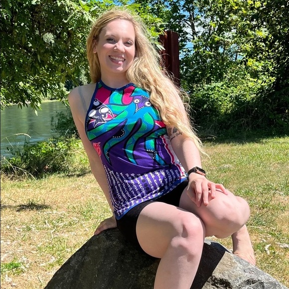 1980s Kansai Yamamoto Bright Colorful Print Tank - Picture 2 of 13